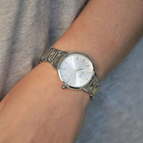 Hugo Boss Signature Silver Dial Two Tone Steel Strap Watch for Women - 1502568 Authentic Buy Shop Now