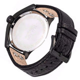 Hugo Boss Aeroliner Black Dial Black Leather Strap Watch For Men - 1513083 Authentic Buy Shop Now