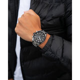 Hugo Boss Montre Distinct Black Dial Silver Steel Strap Watch for Men - 1513857 Authentic Buy Shop Now