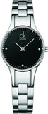 Calvin Klein Simplicity Black Dial Silver Steel Strap Watch for Women - K4323104 Authentic Buy Shop Now