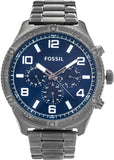 Fossil Brox Multifunction Blue Dial Grey Steel Strap Watch for Men - BQ2798 Authentic Buy Shop Now