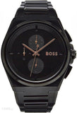 Hugo Boss Steer Analog Black Dial Black Steel Strap Watch For Men - 1514068 Authentic Buy Shop Now