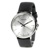 Calvin Klein High Noon Quartz White Dial Black Leather Strap Watch for Men - K8M211C6 Authentic Buy Shop Now