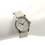 Calvin Klein City White Dial White Leather Strap Watch for Women - K2G231XH Authentic Buy Shop Now