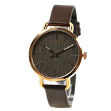 Calvin Klein Even Grey Dial Brown Leather Strap Watch for Women - K7B236G3 Authentic Buy Shop Now