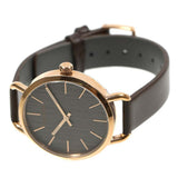 Calvin Klein Even Grey Dial Brown Leather Strap Watch for Women - K7B236G3 Authentic Buy Shop Now