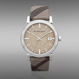 Burberry The City Nova Beige Dial Grey Leather Strap Watch for Women - BU9023 Authentic Buy Shop Now