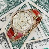Michael Kors Parker Gold Dial Two Tone Steel Strap Watch for Women - MK6139 Authentic Buy Shop Now
