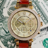 Michael Kors Parker Gold Dial Two Tone Steel Strap Watch for Women - MK6139 Authentic Buy Shop Now