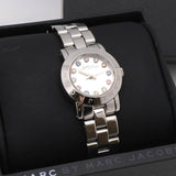 Marc Jacobs Amy White Dial Silver Steel Strap Watch for Women - MBM3217 Authentic Buy Shop Now