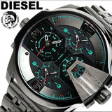 Diesel Uber Chief Black Dial Grey Stainless Steel Strap Watch For Men - DZ7372 Authentic Buy Shop Now