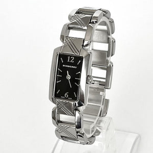 Burberry Signature Quartz Black Dial Silver Steel Strap Watch for Women - BU4210 Authentic Buy Shop Now