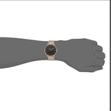 Coach Charles Black Dial Rose Gold Mesh Bracelet Watch for Men - 14602552 Authentic Buy Shop Now