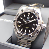 Tag Heuer Aquaracer Black Dial Silver Steel Strap Watch for Men - WBD1110.BA0928 Authentic Buy Shop Now