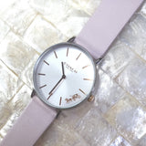 Coach Perry White Dial Pink Leather Strap Watch for Women - 14503118 Authentic Buy Shop Now