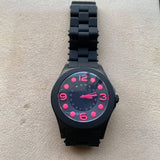 Marc Jacobs Pelly Black Dial Black Silicone Strap Watch for Women - MBM2543 Authentic Buy Shop Now