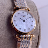 Longines La Grande Classique De Longines Diamonds Mother of Pearl Dial Two Tone Mesh Bracelet Watch for Women - L4.209.1.97.7 Authentic Buy Shop Now