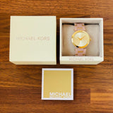 Michael Kors Delray Rose Gold Dial Pink Steel Strap Watch for Women - MK4316 Authentic Buy Shop Now