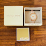 Michael Kors Cinthia Mother of Pearl Dial Pink Leather Strap Watch for Women - MK2663 Authentic Buy Shop Now