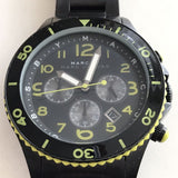 Marc Jacobs Rock Chronograph Black Dial Black Steel Strap Watch for Men - MBM5026 Authentic Buy Shop Now