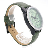 Armani Exchange Banks Chronograph Green Dial Green Leather Strap Watch For Men - AX1725 Authentic Buy Shop Now