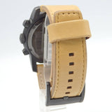 Marc Jacobs Larry Chronograph Black Dial Brown Leather Strap Watch for Men - MBM5053 Authentic Buy Shop Now