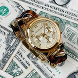 Michael Kors Runway Gold Dial Two Tone Steel Strap Watch for Women - MK4222 Authentic Buy Shop Now