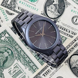 Michael Kors Slim Runway Quartz Grey Dial Grey Steel Strap Watch For Women - MK4506 Authentic Buy Shop Now