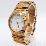 Marc Jacobs Amy White Dial Rose Gold Steel Strap Watch for Women - MBM8559 Authentic Buy Shop Now