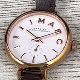 Marc Jacobs Sally White Dial Black Leather Strap Watch for Women - MBM1352 Authentic Buy Shop Now