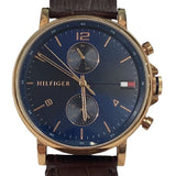 Tommy Hilfiger Daniel Blue Dial Brown Leather Strap Watch for Men - 1710418 Authentic Buy Shop Now