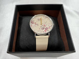 Coach Perry Beige Floral Dial Beige Leather Strap Watch for Women - 14503293 Authentic Buy Shop Now