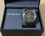 Tag Heuer Formula 1 Calibre 16 Automatic Chronograph Black Dial Silver Steel Strap Watch for Men - CAZ2010.BA0876 Authentic Buy Shop Now