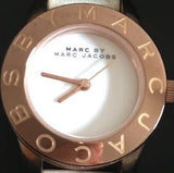 Marc Jacobs Mini Blade White Dial White Leather Strap Watch for Women - MBM1207 Authentic Buy Shop Now