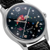 Gucci G-Timeless Moonphase Black Dial Black Leather Strap Watch For Men - YA1264045 Authentic Buy Shop Now
