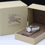 Burberry The City White Diamonds Dial White Leather Strap Watch for Women - BU9221 Authentic Buy Shop Now