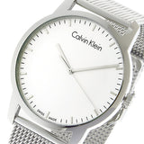 Calvin Klein City Chronograph White Dial Silver Mesh Bracelet Watch for Men - K2G2G126 Authentic Buy Shop Now