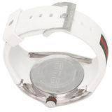 Gucci Sync XXL White Dial White Rubber Strap Watch For Men - YA137102 Authentic Buy Shop Now