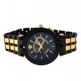Versace V-Race Analog Quartz Black Dial Two Tone Steel Strap Watch For Men - VEBV00619 Authentic Buy Shop Now