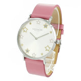 Coach Perry Mother of Pearl White Dial Pink Leather Strap Watch for Women - 14503243 Authentic Buy Shop Now