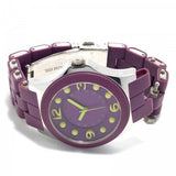 Marc Jacobs Pelly Purple Dial Purple Silicone Strap Watch for Women - MBM2515 Authentic Buy Shop Now