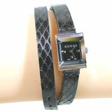 Gucci G-Frame Black Dial Black Leather Strap Watch For Women - YA128526 Authentic Buy Shop Now