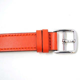 Coach Delancey White Dial Orange Leather Strap Watch for Women - 14502880 Authentic Buy Shop Now
