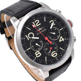 Tommy Hilfiger Jake Chronograph Black Dial Black Leather Strap Watch for Men - 1791232 Authentic Buy Shop Now