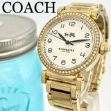 Coach Madison White Dial Gold Steel Strap Watch for Women - 14502397 Authentic Buy Shop Now