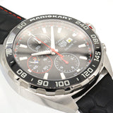 Tag Heuer Formula 1 Mario Kart Chronograph Black Dial Black Leather Strap Watch for Men - CAZ201E.FC6517 Authentic Buy Shop Now