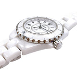 Chanel J12 Quartz White Dial White Steel Strap Watch for Women - J12 H5698 Authentic Buy Shop Now