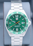 Tag Heuer Formula 1 Limited Edition Green Dial Silver Steel Strap Watch for Men - WAZ1017.BA0842 Authentic Buy Shop Now