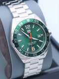 Tag Heuer Formula 1 Limited Edition Green Dial Silver Steel Strap Watch for Men - WAZ1017.BA0842 Authentic Buy Shop Now