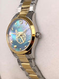 Gucci G Timeless Quartz Mother of Pearl Blue Dial Two Tone Steel Strap Watch For Women - YA1265011 Authentic Buy Shop Now